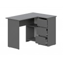 Стол письменный NN Мебель (МС Денвер К) Графит серый